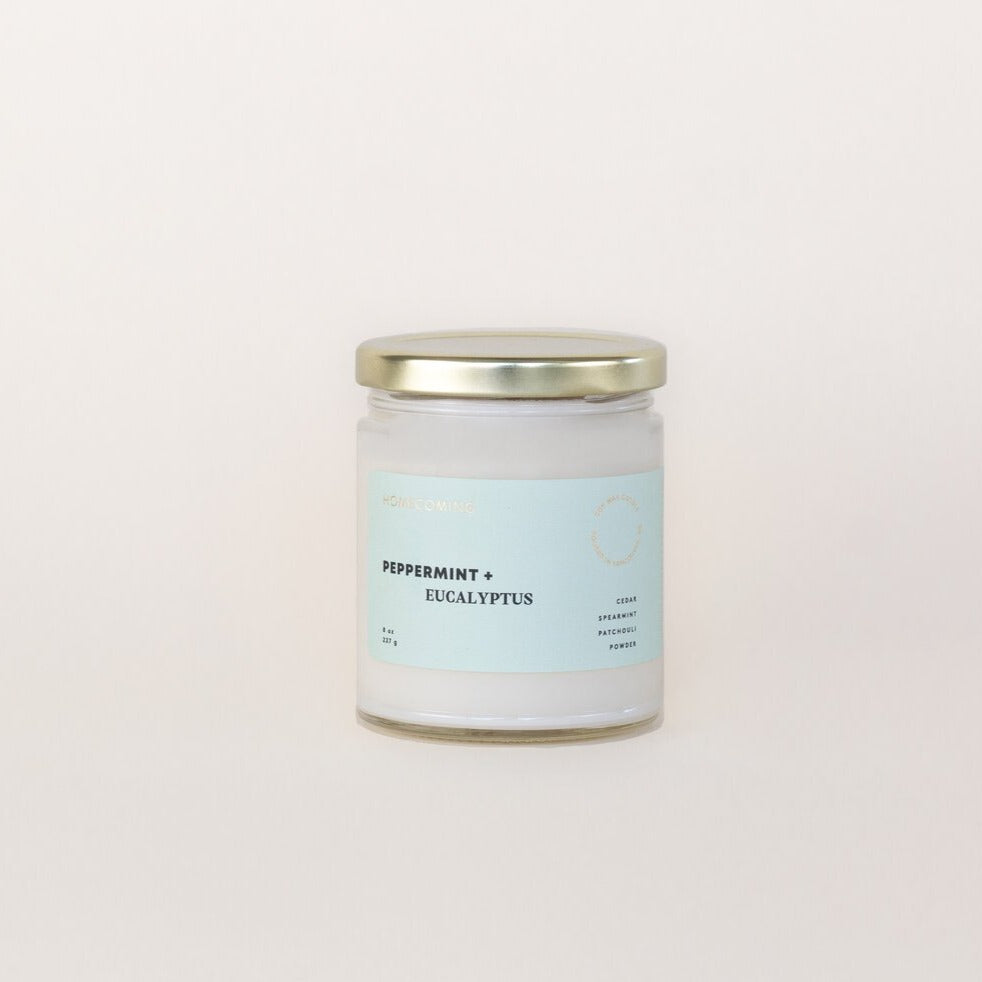 Homecoming Candles | Peppermint + Eucalyptus
