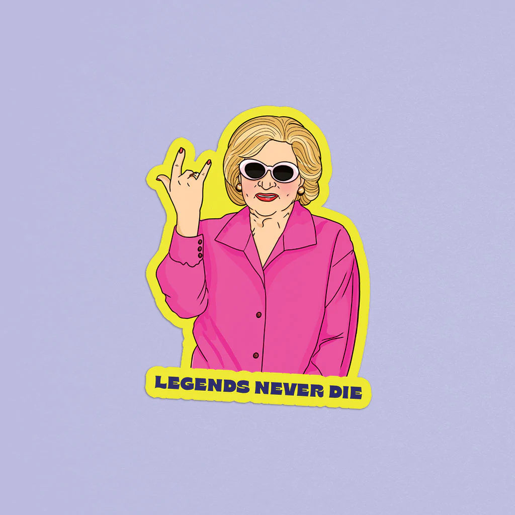 Legends Never Die Betty Sticker