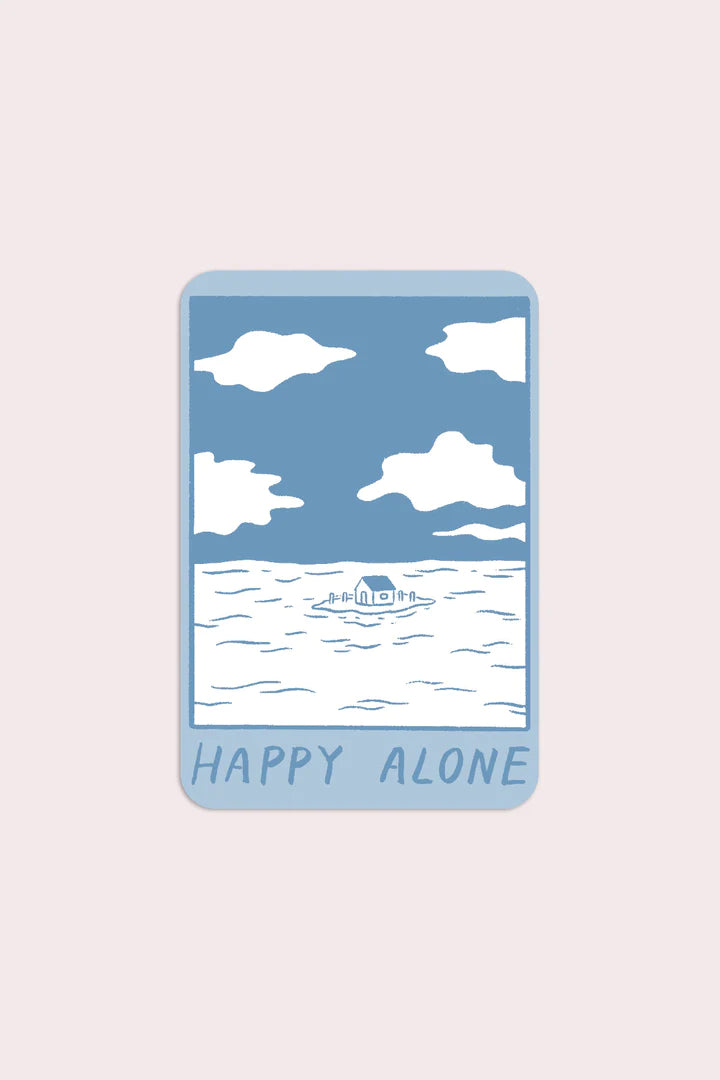 Happy Alone (Blue Skies) Sticker